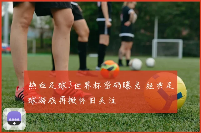 热血足球3世界杯密码曝光 经典足球游戏再掀怀旧关注